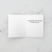 Schlag die Wand, die auf Notecard läuft Karte (Innenseite)