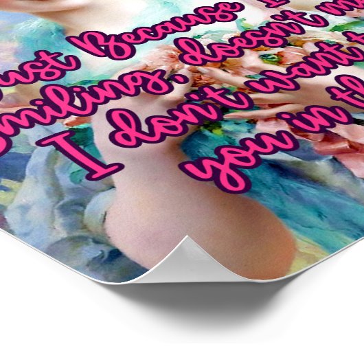 Schlag dir ins Gesicht. Ein Gemälde von Emile Vern Poster (Ecke)