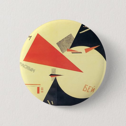Schlag EL Lissitzky- das Weiß mit dem roten Keil Button (Vorderseite)