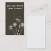 Schlag-EM weg mit durchbrennenBlumen Visitenkarte (Vorne/Hinten)