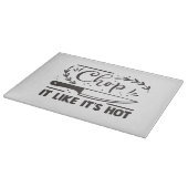 Schlag es, als wäre es heiß schneidebrett (Ecke)