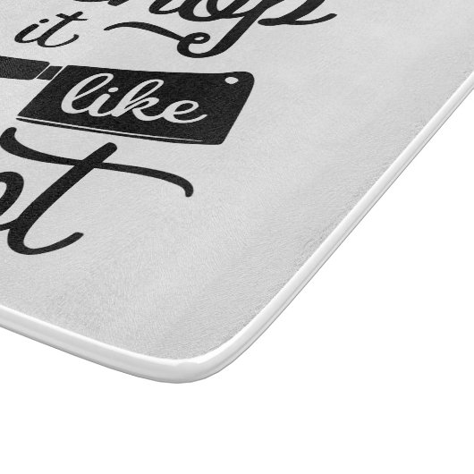 Schlag es, als wäre es heiß schneidebrett (Ecke)