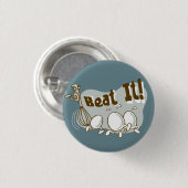 Schlag es! Funny Wordplay Flair Button (Vorne & Hinten)