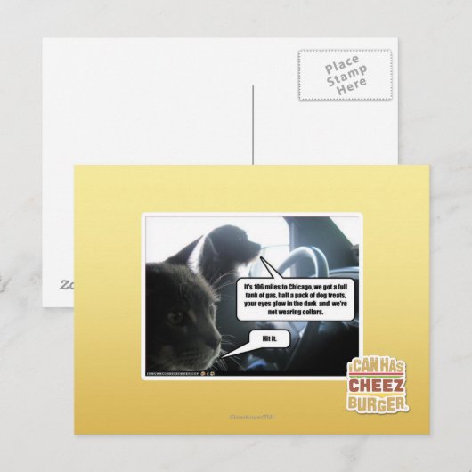 Schlag es. postkarte (Vorne/Hinten)