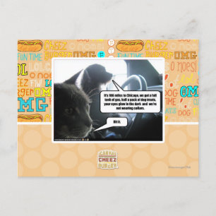 Schlag es. postkarte