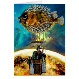 Schlag-Fisch-Ballon - Karte