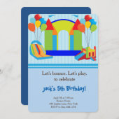 Schlag-Haus-Geburtstags-Party Einladung (Vorne/Hinten)