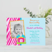 Schlag-Haus-Geburtstagseinladung Einladung (Stehend Vorderseite)