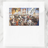 SCHLAG HERACLIUS von Piero Della Francesca Rechteckiger Aufkleber (Tasche)
