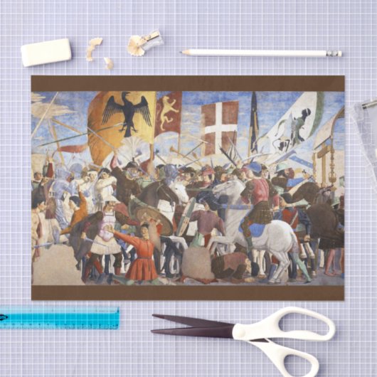 SCHLAG HERACLIUS von Piero Della Francesca Seidenpapier (Handwerk)