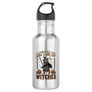 Schlag Hexen Vintage Halloween Baseball Design Edelstahlflasche
