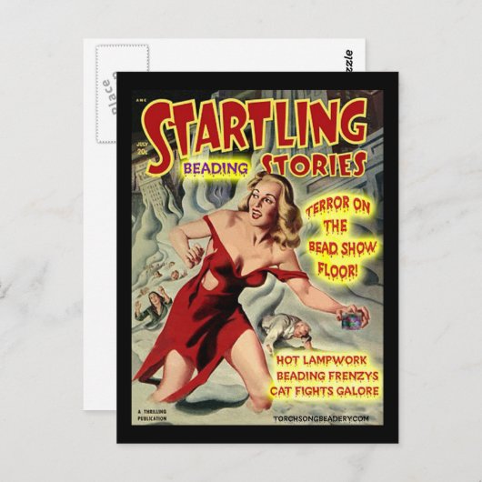 SCHLAG HORROR! POSTKARTE (Vorne/Hinten)