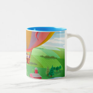 Schlag im Wind Zweifarbige Tasse