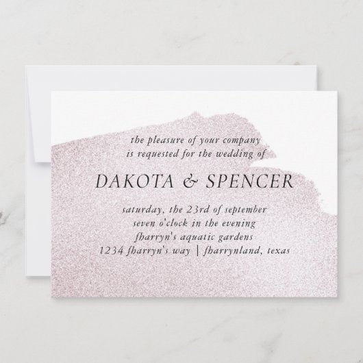 Schlag in Burgund | Elegante Wasserfarbenhochzeit Einladung (Vorderseite)