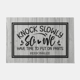 Schlag langsam Holz Textur Doormat Fußmatte