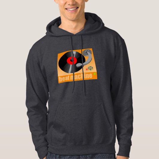 Schlag-Maschinen-Ikone groß Hoodie (Vorderseite)