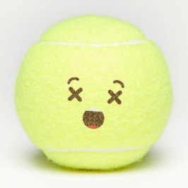 Schlag mich nicht an!Kawaii Niedlich Emoticon Emoj Tennisbälle