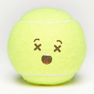 Schlag mich nicht an!Kawaii Niedlich Emoticon Emoj Tennisbälle
