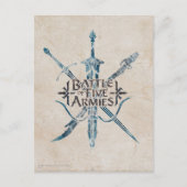 SCHLAG MIT FÜNF ARMIES™-Logo Postkarte (Vorderseite)