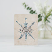 SCHLAG MIT FÜNF ARMIES™-Logo Postkarte (Stehend Vorderseite)