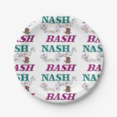 Schlag-Musik Nashvilles Nash Pappteller (Vorderseite)