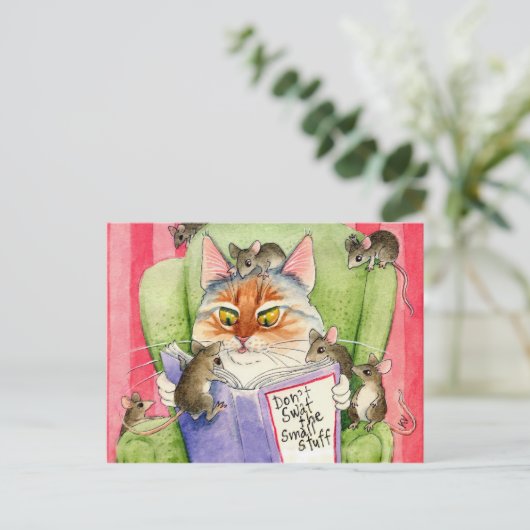 Schlag nicht die kleinen Sachen auf der Postkarte. Postkarte (Stehend Vorderseite)