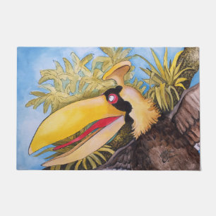 "Schlag-Schlag-Vogel-" Kunst durch Mike Quinn Fußmatte