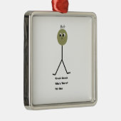 Schlag-Schlag. Wer ist dort? Es ist nicht Bob Silbernes Ornament (Rechts)