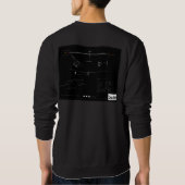 Schlag-Sweatshirt, Schwarzes, großes Logo Sweatshirt (Rückseite)