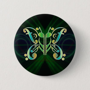 Schlag-terfly bunter Knopf Button