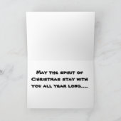 Schlag weg, Schlag weg! Feiertagskarte (Innenseite)