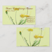 Schlag-weglöwenzahn Visitenkarte (Vorne/Hinten)