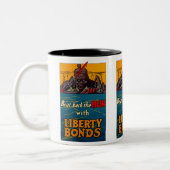 Schlag zurück zweifarbige tasse (Links)