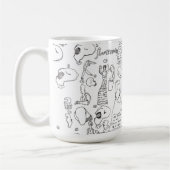 Schlag-Zyklus-Schädel-Tasse Kaffeetasse (Links)