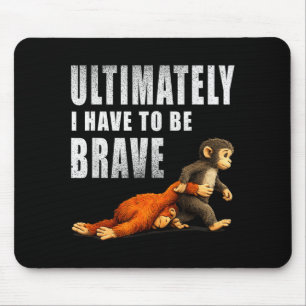 Schlagaffe schlage Babyaffe einsamer Affe Mousepad