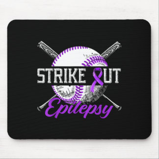 Schlaganfall Epilepsie Lila Baseball Epilepsie-Bew Mousepad