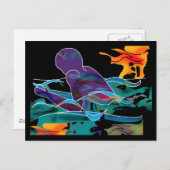 Schlaganfall Postkarte (Vorne/Hinten)