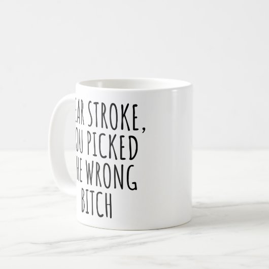 Schlaganfall-Überlebender Kaffeetasse (Vorderseite Links)