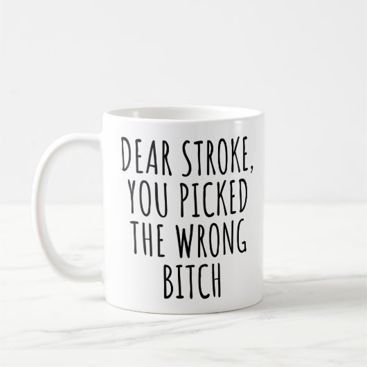 Schlaganfall-Überlebender Kaffeetasse (Links)