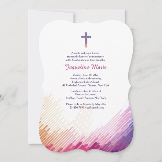 Schlaganfallbestätigung Einladung (Vorderseite)