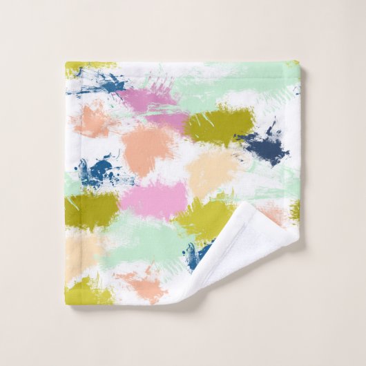 Schlaganfälle , Farben , Ölfarbe Badhandtuch Set (Waschlappen)