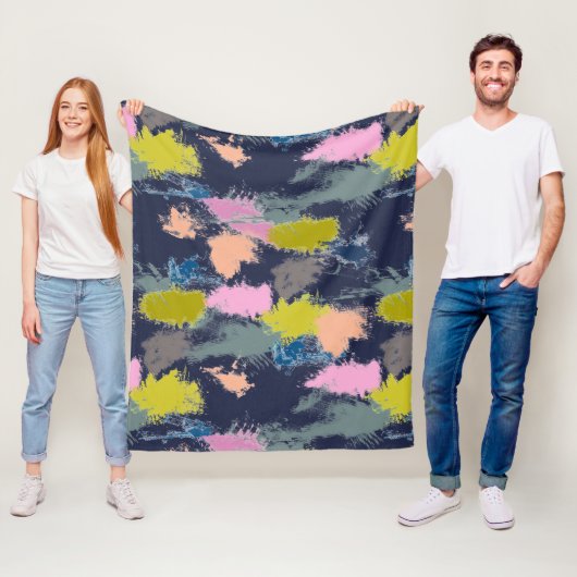 Schlaganfälle , Farben , Ölfarbe Fleecedecke (Beispiel)