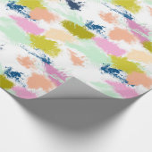 Schlaganfälle , Farben , Ölfarbe Geschenkpapier (Ecke)