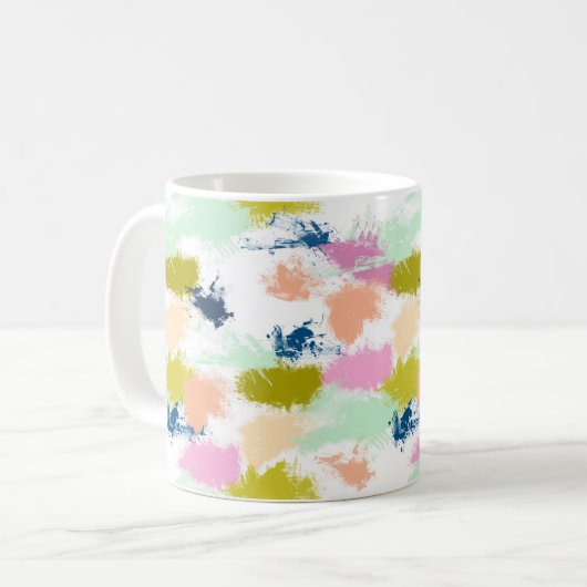 Schlaganfälle , Farben , Ölfarbe Kaffeetasse (Vorderseite Links)