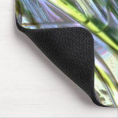 Schlaganfälle im Bambusstil, sanft, grün Mousepad (Ecke)