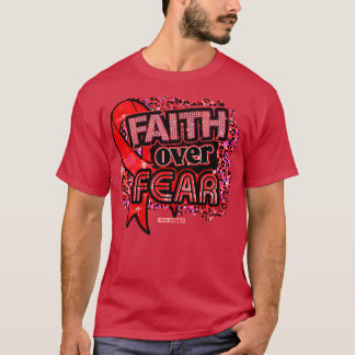 Schlagbewusstsein Ribbon Faith Over Feopard Gi T-Shirt