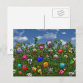 Schläge am Zaun Postkarte (Vorne/Hinten)