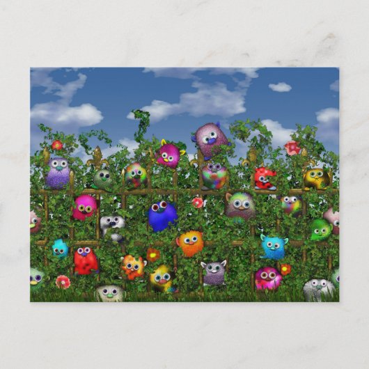 Schläge am Zaun Postkarte (Vorderseite)