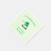 Schläge bald Dinosaur Baby Dusche Baby Dusche Serviette (Ecke)