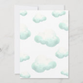 Schläge bald Niedlich Dinosaur Baby Shower Boy Einladung (Rückseite)